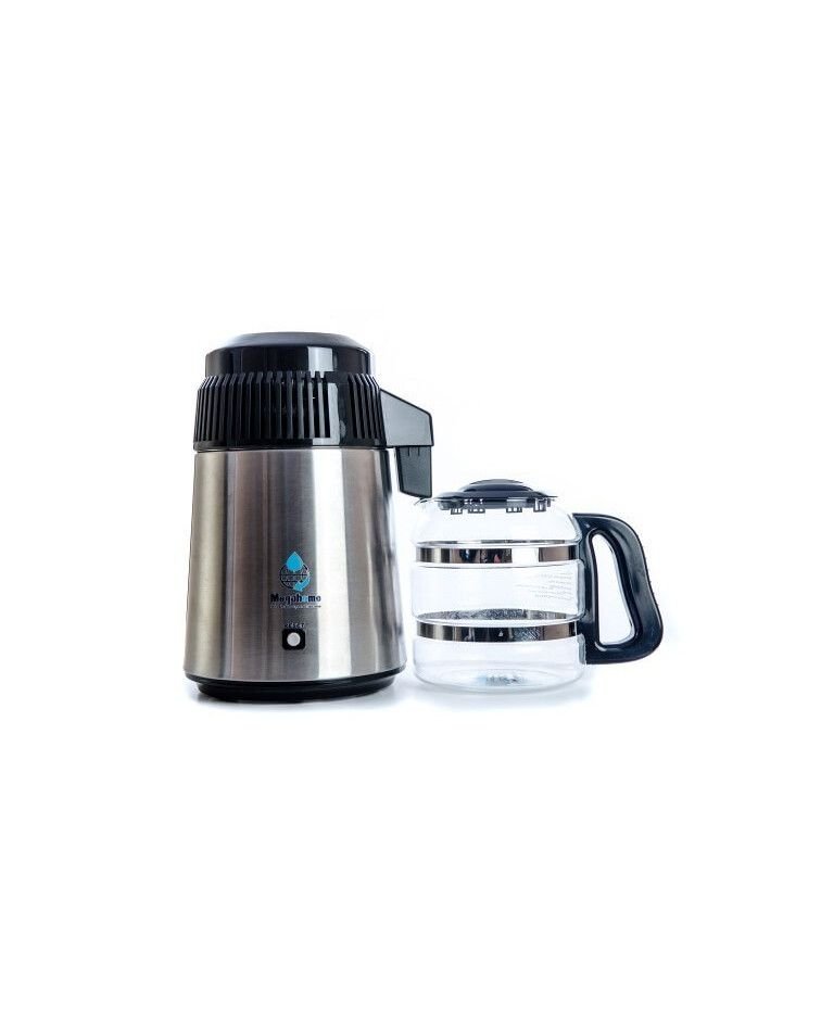 304 MEGAHOME DESTILADOR  (plata/negro /tarro de cristal), PRICE: 280, CODE: MH943SBS-304-SL-BL | 002